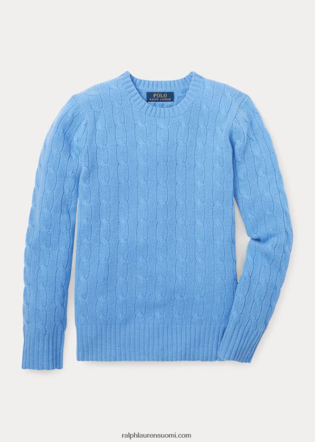 Ralph Lauren lapset ikoninen kaapelineulottu kashmirpusero 0Z24ZR6213 uusi litchfield