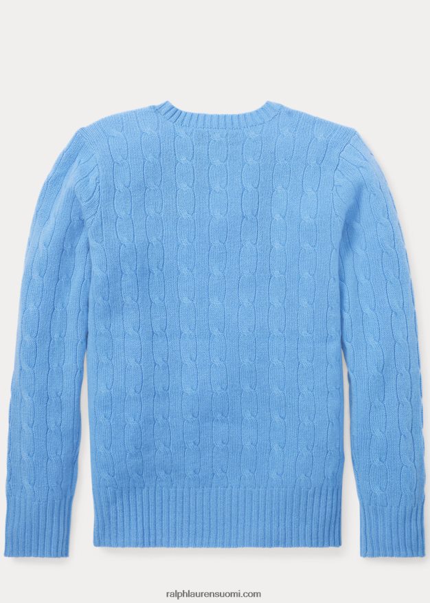 Ralph Lauren lapset ikoninen kaapelineulottu kashmirpusero 0Z24ZR6213 uusi litchfield