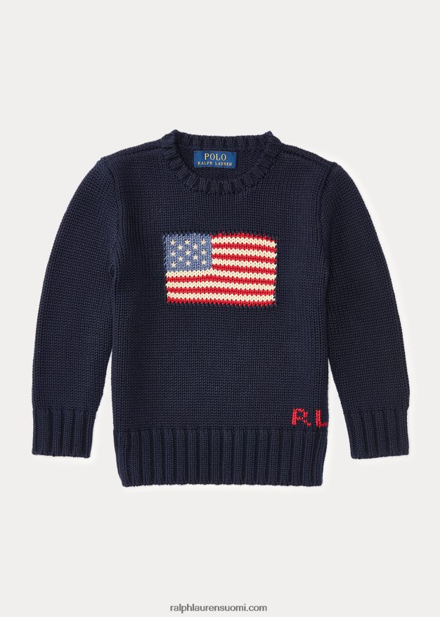 Ralph Lauren lapset ikoninen lippupusero 0Z24ZR5950 metsästäjä laivasto