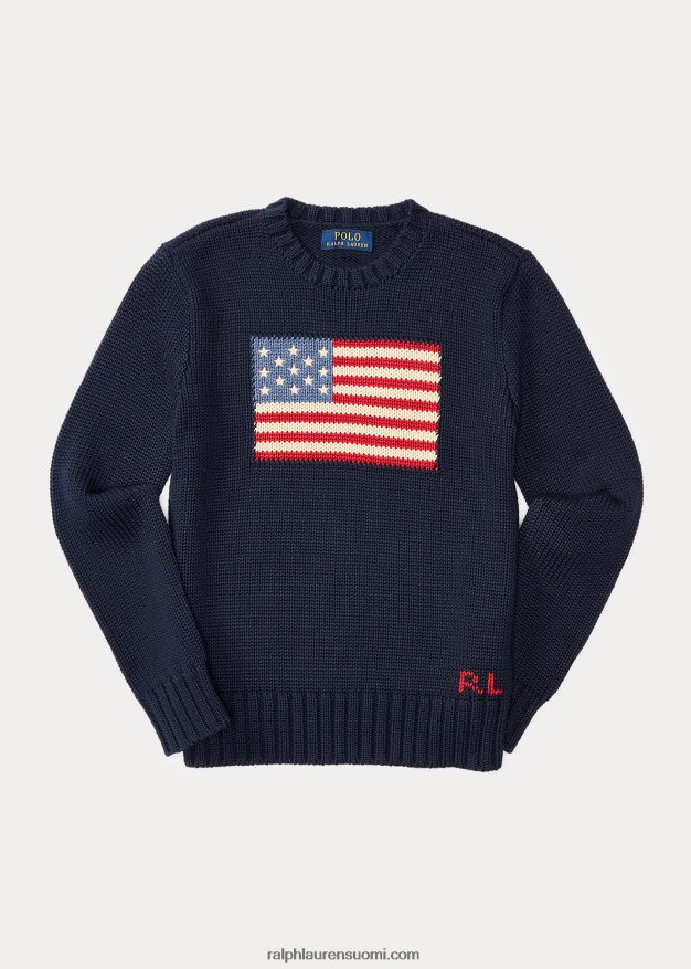 Ralph Lauren lapset ikoninen lippupusero 0Z24ZR6317 metsästäjä laivasto