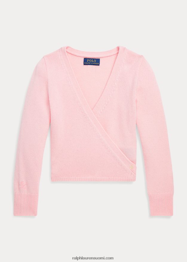 Ralph Lauren lapset kääre villapaita 0Z24ZR7461 vaaleanpunainen hiekka