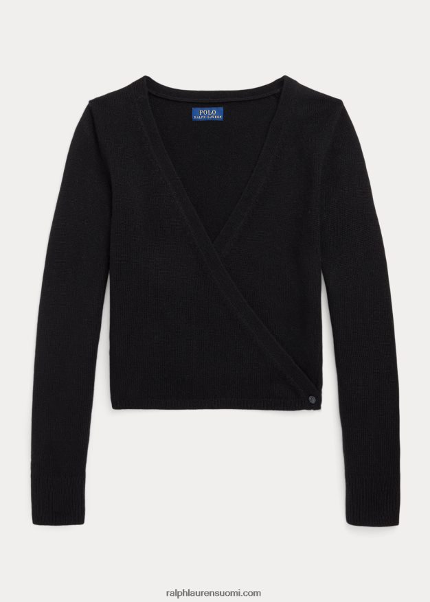 Ralph Lauren lapset kääre villapaita 0Z24ZR7621 musta