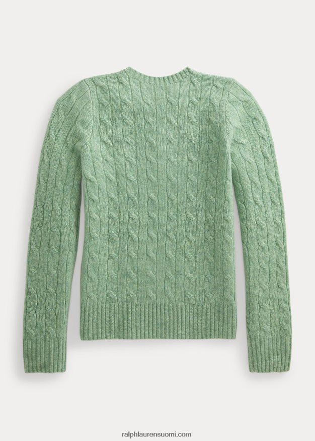 Ralph Lauren lapset kaapelineulottu kashmir villapaita 0Z24ZR7197 meri Vaahto