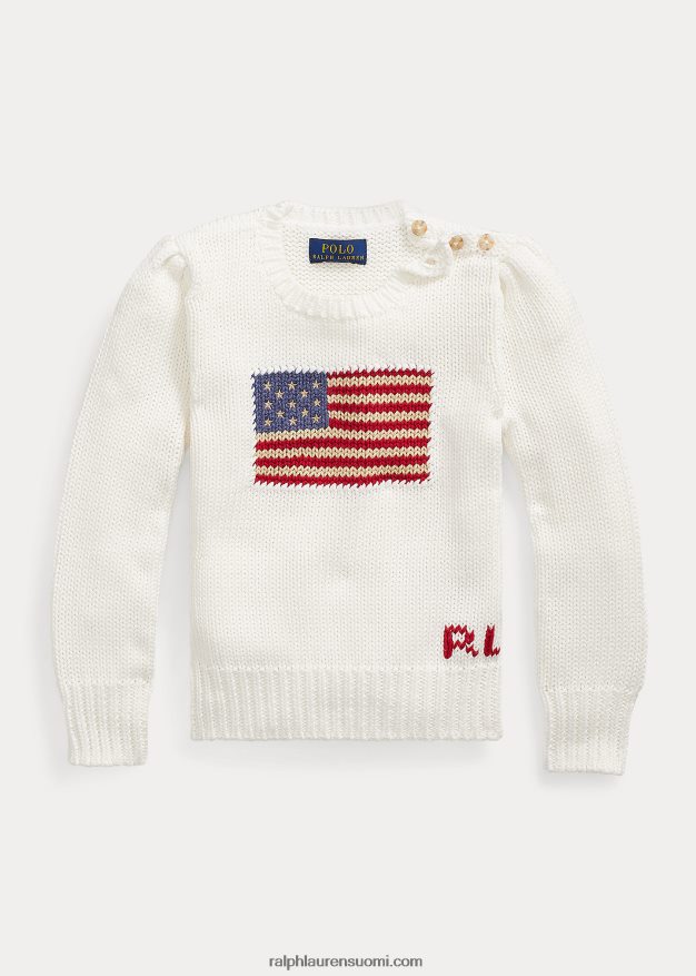 Ralph Lauren lapset lippupuuvillainen crewneck neule 0Z24ZR6794 nevis