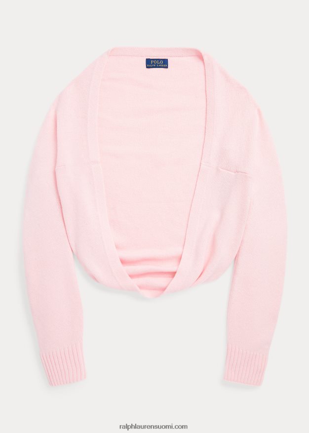 Ralph Lauren lapset lyhennetty neuletakki 0Z24ZR7504 vaaleanpunainen hiekka