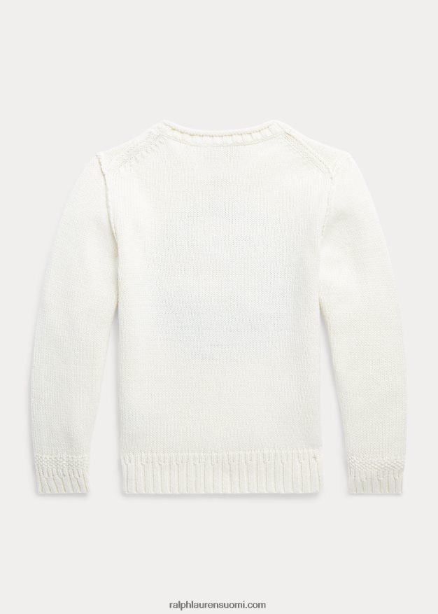 Ralph Lauren lapset marliinipuuvillapusero 0Z24ZR9767 klubitalo kerma