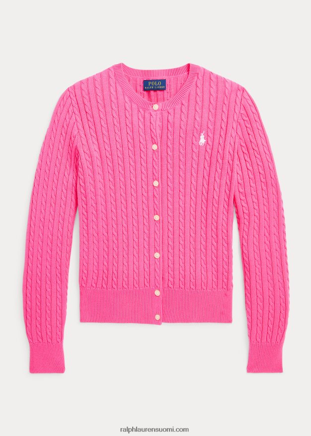 Ralph Lauren lapset minikaapeli puuvillaneuletakki 0Z24ZR7244 aavikon pinkki