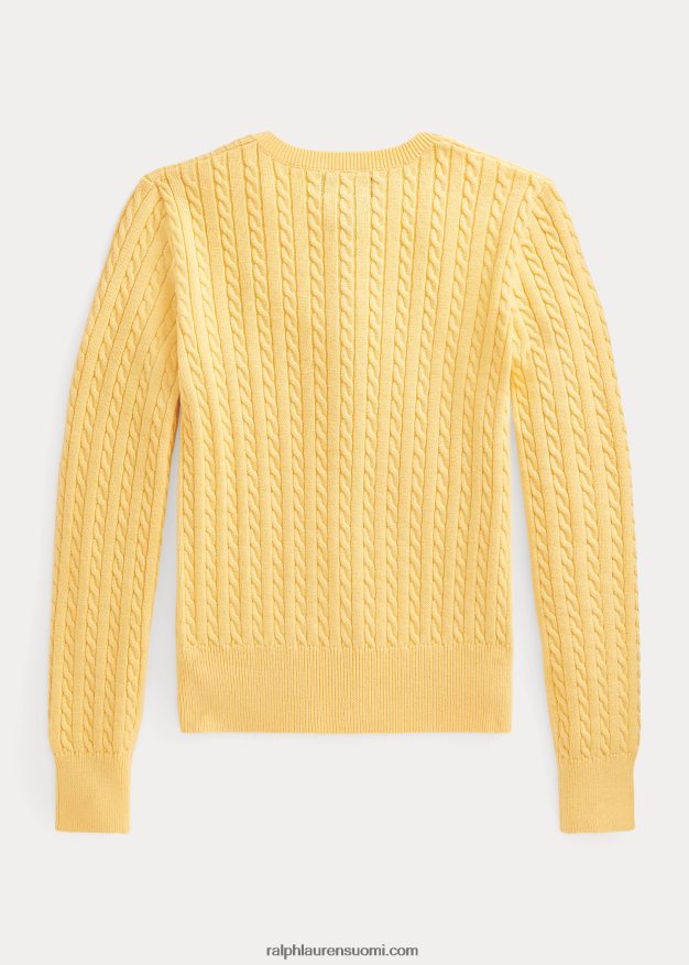 Ralph Lauren lapset minikaapeli puuvillaneuletakki 0Z24ZR7247 maissin keltainen