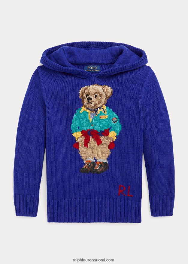 Ralph Lauren lapset polo bear hupullinen villapaita 0Z24ZR9915 kaupungin kuninkaallinen