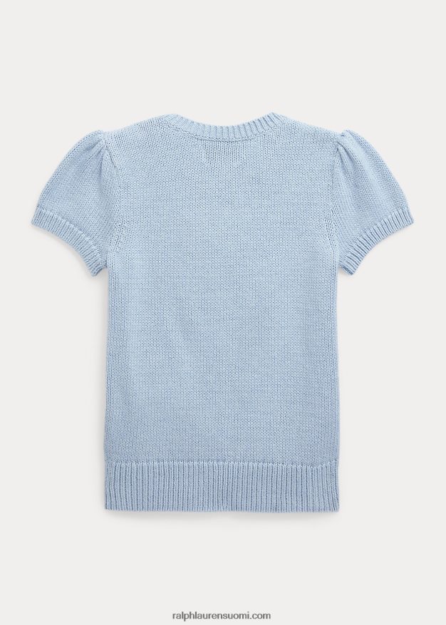 Ralph Lauren lapset polo bear puuvillainen lyhythihainen pusero 0Z24ZR6814 kiinteistön sininen