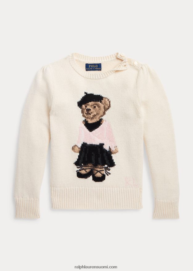 Ralph Lauren lapset poolo bear puuvillasekoitepusero 0Z24ZR7420 klubitalo kerma