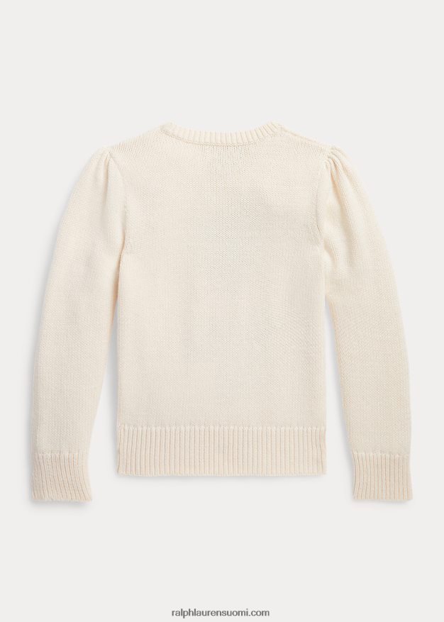 Ralph Lauren lapset poolo bear puuvillasekoitepusero 0Z24ZR7420 klubitalo kerma