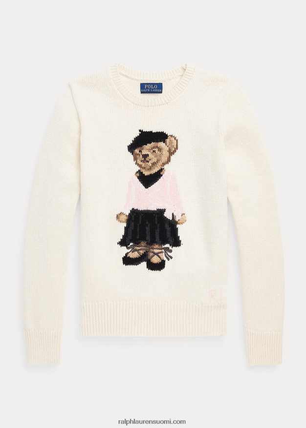Ralph Lauren lapset poolo bear puuvillasekoitepusero 0Z24ZR7600 klubitalo kerma