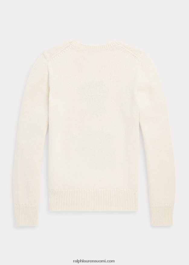 Ralph Lauren lapset poolo bear puuvillasekoitepusero 0Z24ZR7600 klubitalo kerma