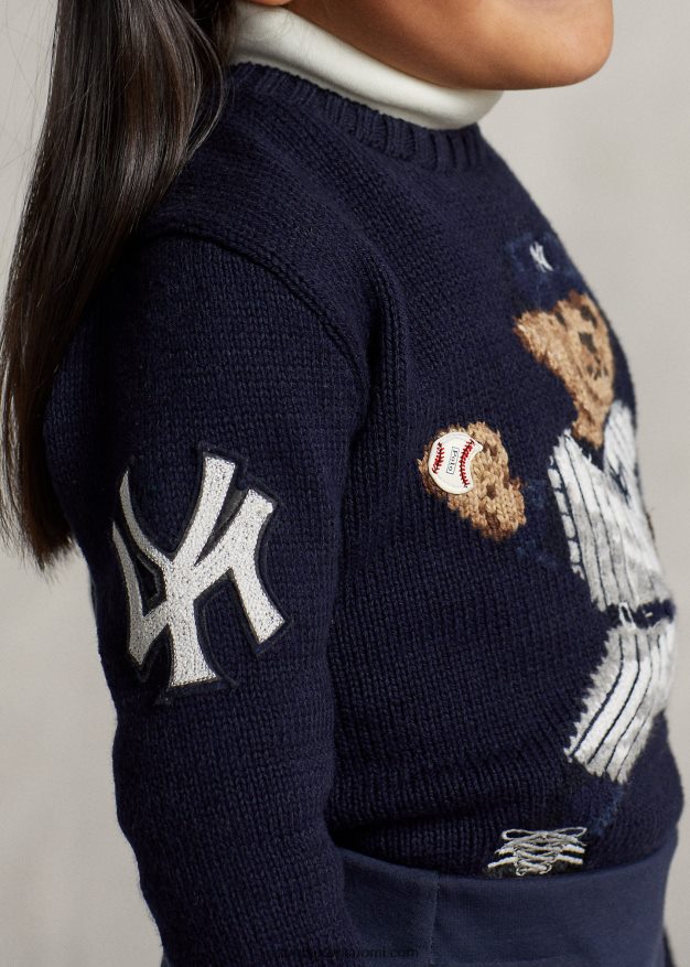 lapset polo ralph lauren yankees karhupusero 0Z24ZR5888 karhun laivasto