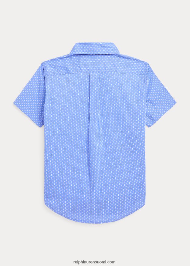 Ralph Lauren lapset geometrinen popliini lyhythihainen paita 0Z24ZR6523