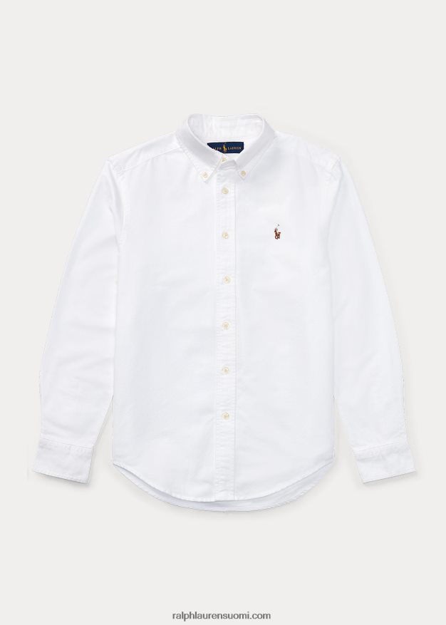 Ralph Lauren lapset ikoninen oxford-paita 0Z24ZR6066 valkoinen