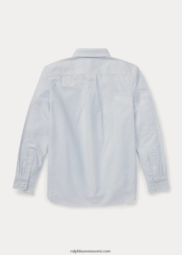Ralph Lauren lapset iso poni raidallinen oxford-paita 0Z24ZR6308 sininen/valkoinen raita