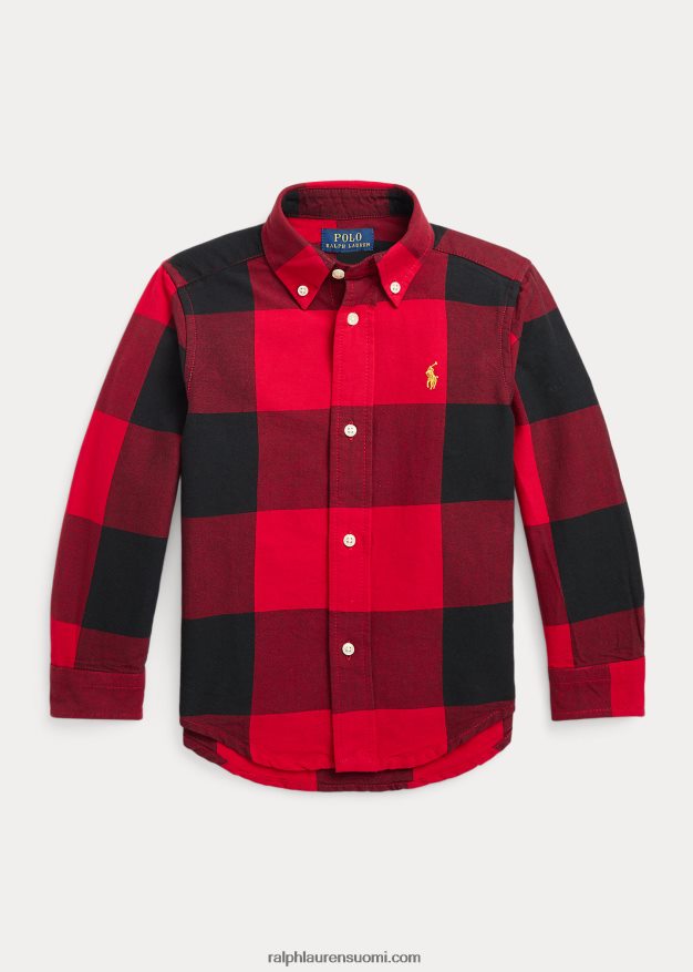 Ralph Lauren lapset kuun uudenvuoden puuvillainen oxford-paita 0Z24ZR6440 punamusta