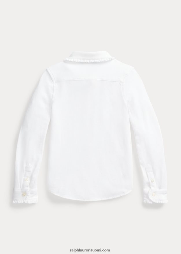 Ralph Lauren lapset neuloa oxford-paita 0Z24ZR7399 valkoinen