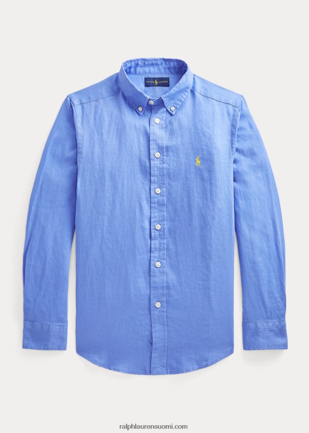 Ralph Lauren lapset pellava paita 0Z24ZR5638 satamasaaren sininen