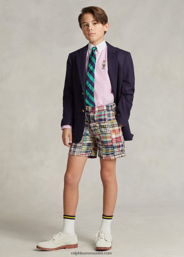 Ralph Lauren lapset poolo karhu puuvilla oxford paita 0Z24ZR6551 uusi ruusu valkokaulus