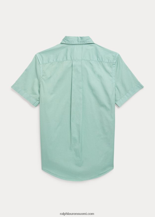 Ralph Lauren lapset puuvillatvilli lyhythihainen paita 0Z24ZR6091 haalistunut minttu