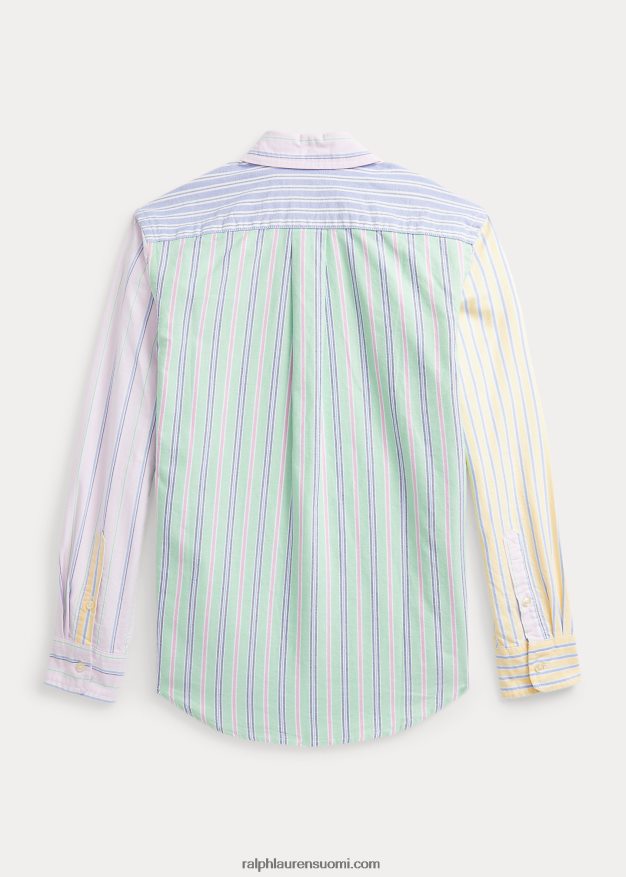 Ralph Lauren lapset raidallinen puuvillainen oxford hauska paita 0Z24ZR6553 raidallinen hauska paita