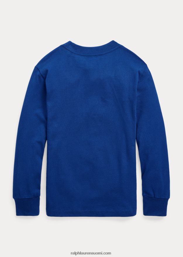 Ralph Lauren lapset logo jersey pitkähihainen t-paita 0Z24ZR6461 safiirin tähti