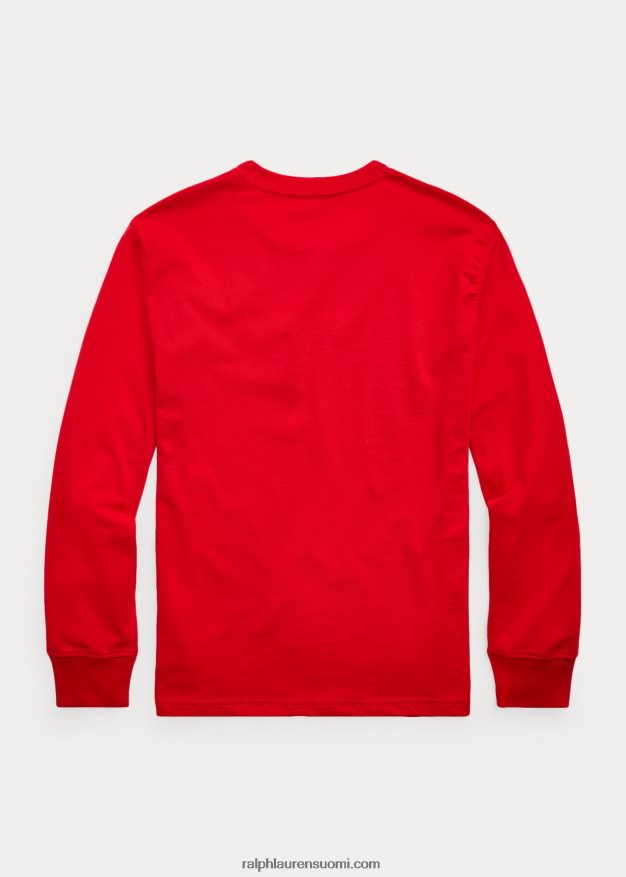 Ralph Lauren lapset puuvillajersey pitkähihainen t-paita 0Z24ZR6287 Rl 2000 punainen
