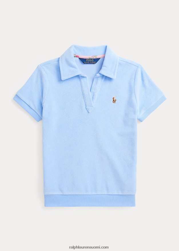 Ralph Lauren lapset frotee lyhythihainen poolopaita 0Z24ZR7063 vauva sininen