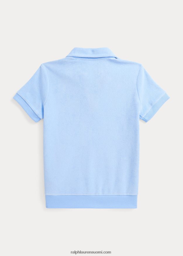 Ralph Lauren lapset frotee lyhythihainen poolopaita 0Z24ZR7063 vauva sininen