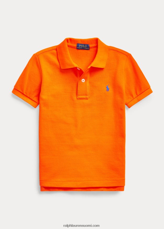 Ralph Lauren lapset ikoninen mesh-poolopaita 0Z24ZR5670 purjehtiva oranssi