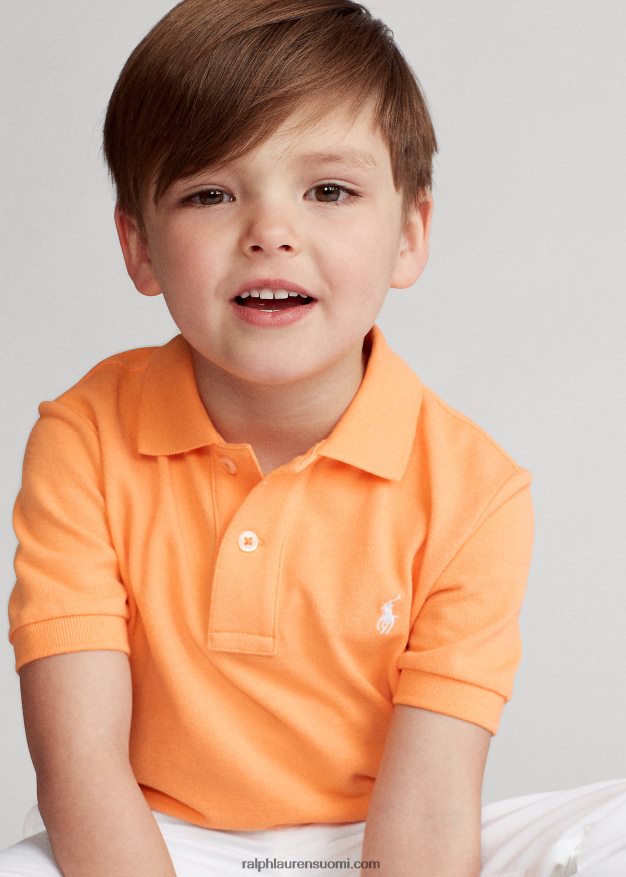 Ralph Lauren lapset ikoninen mesh-poolopaita 0Z24ZR5671 key west oranssi