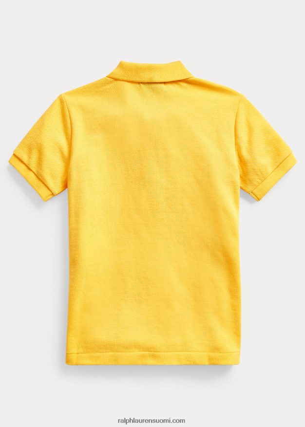 Ralph Lauren lapset ikoninen mesh-poolopaita 0Z24ZR5672 keltaevä