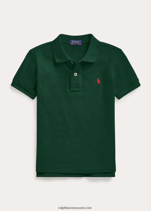 Ralph Lauren lapset ikoninen mesh-poolopaita 0Z24ZR5683 college vihreä