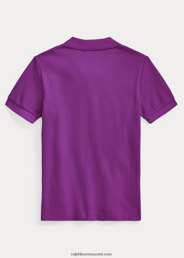 Ralph Lauren lapset ikoninen mesh-poolopaita 0Z24ZR5687 paloma violetti