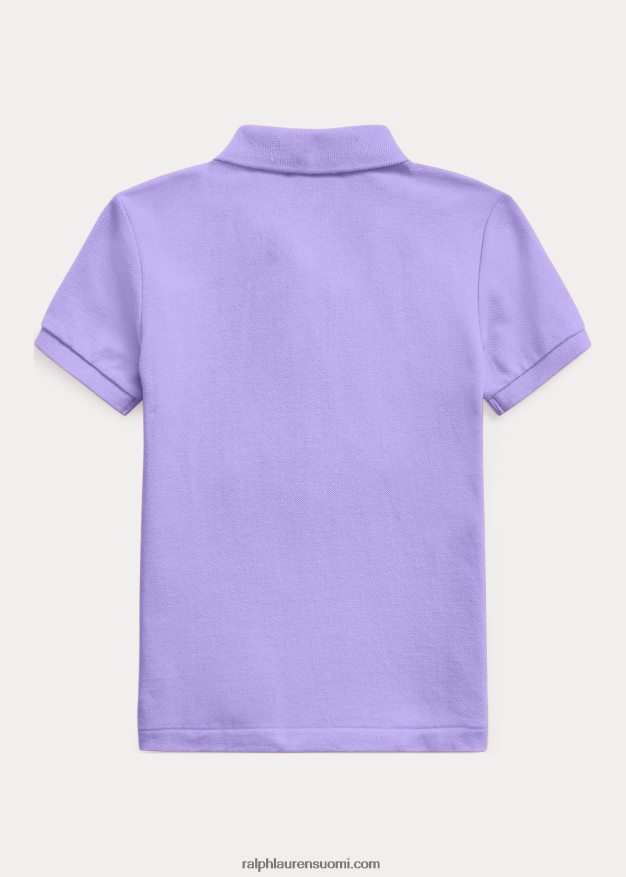 Ralph Lauren lapset ikoninen mesh-poolopaita 0Z24ZR5688 kaktuksen violetti