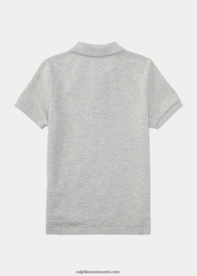 Ralph Lauren lapset ikoninen mesh-poolopaita 0Z24ZR5691 vaalean harmaa