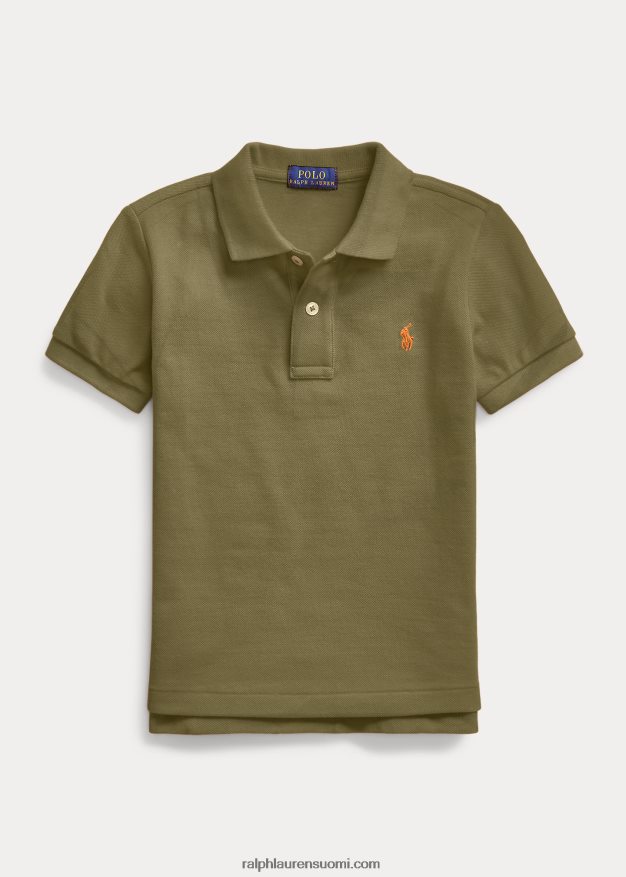Ralph Lauren lapset ikoninen mesh-poolopaita 0Z24ZR5695 katos oliivi