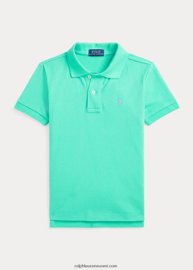 Ralph Lauren lapset ikoninen mesh-poolopaita 0Z24ZR5697 auringonlaskun vihreä