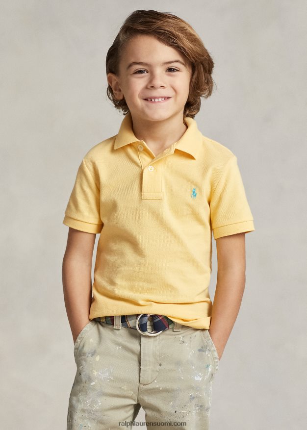 Ralph Lauren lapset ikoninen mesh-poolopaita 0Z24ZR5699 maissin keltainen