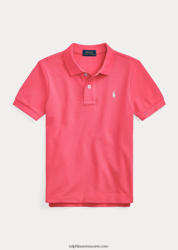 Ralph Lauren lapset ikoninen mesh-poolopaita 0Z24ZR5702 kuuma pinkki