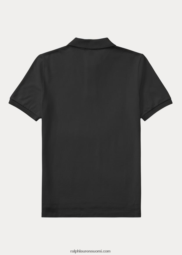 Ralph Lauren lapset ikoninen mesh-poolopaita 0Z24ZR6021 musta