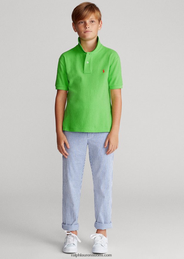 Ralph Lauren lapset ikoninen mesh-poolopaita 0Z24ZR6028 kiivi lime