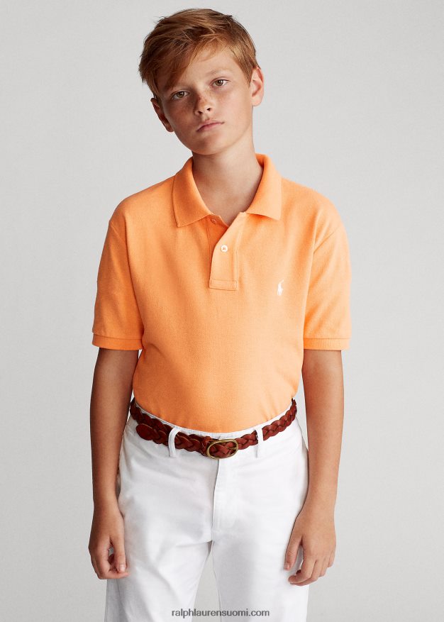 Ralph Lauren lapset ikoninen mesh-poolopaita 0Z24ZR6033 key west oranssi