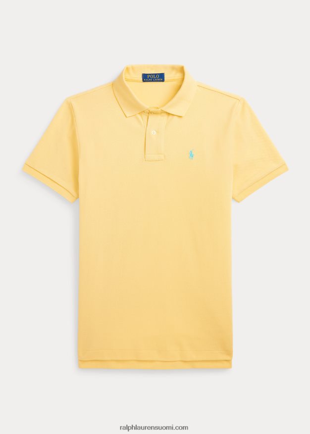 Ralph Lauren lapset ikoninen mesh-poolopaita 0Z24ZR6042 maissin keltainen