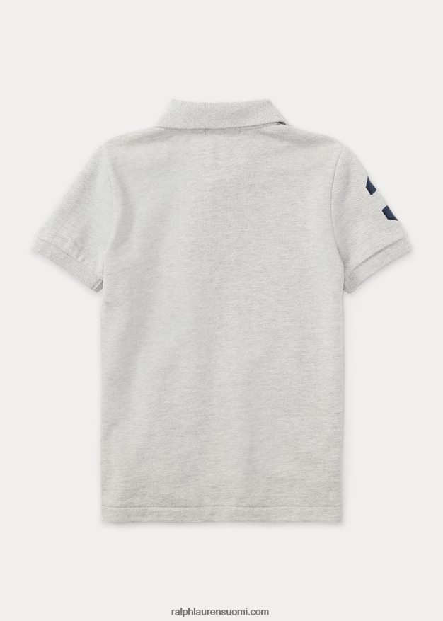 Ralph Lauren lapset iso poni puuvillaverkkopaita 0Z24ZR5711 ja kanervan päällä