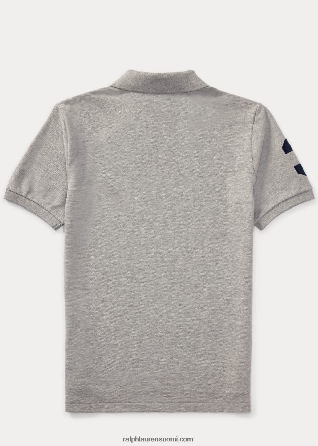 Ralph Lauren lapset iso poni puuvillaverkkopaita 0Z24ZR6061 ja kanervan päällä