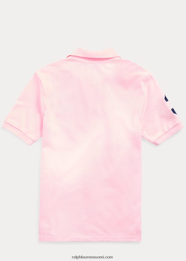 Ralph Lauren lapset iso poni puuvillaverkkopaita 0Z24ZR6064 karmelin pinkki